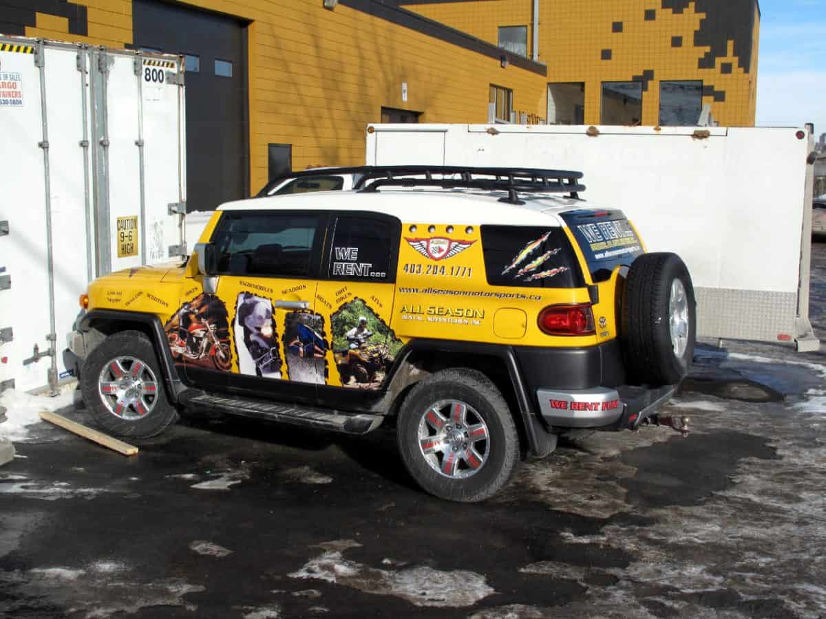Truck Wrap for All Seasons Motorsports