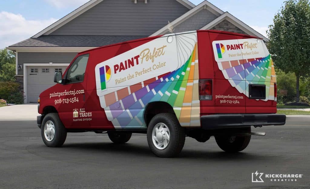 Vinyl Wrapped Painters Van